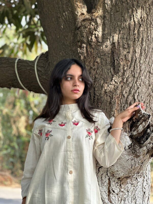 Handcrafted Elegance Khadi Cotton Top