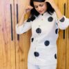 New Black Round Design Co-ord Set - Image 2