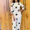 New Black Round Design Co-ord Set