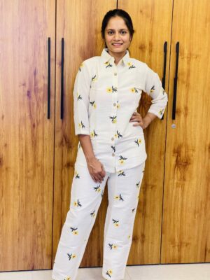 Yellow Flower Designer Blouse