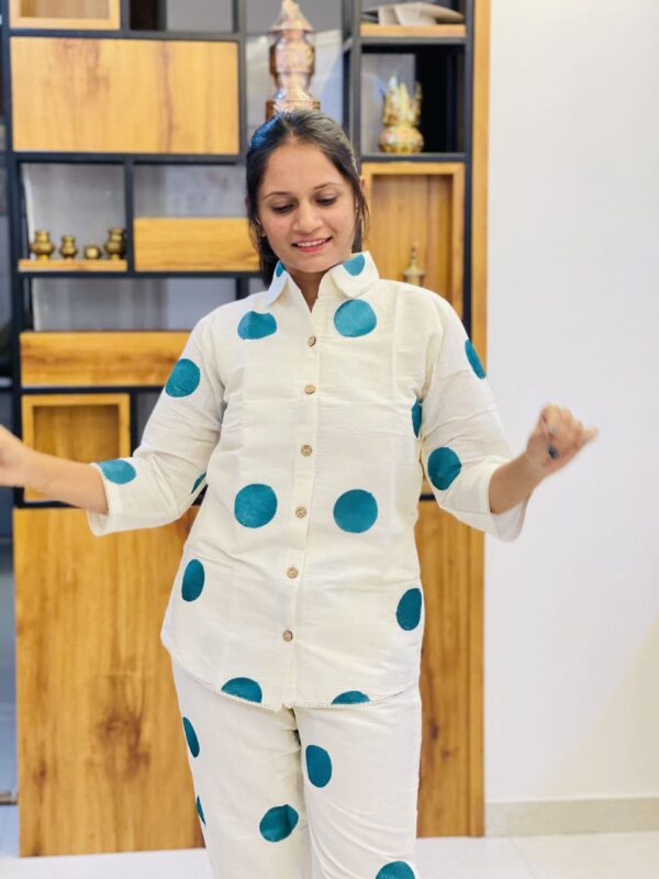 New Design Rama Colour Round Design Co-ord Set - Image 4