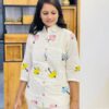 Khadi Cotton Umbrella Design Co Ord Set - Image 3