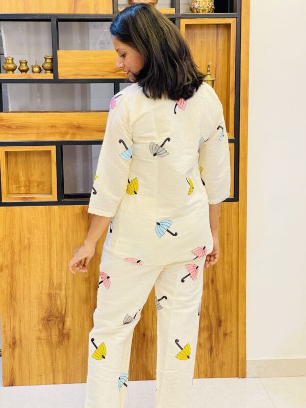 Khadi Cotton Umbrella Design Co Ord Set - Image 7