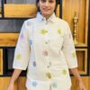 Pure Cotton Khadi Embroidered Co-ord Set - Image 5