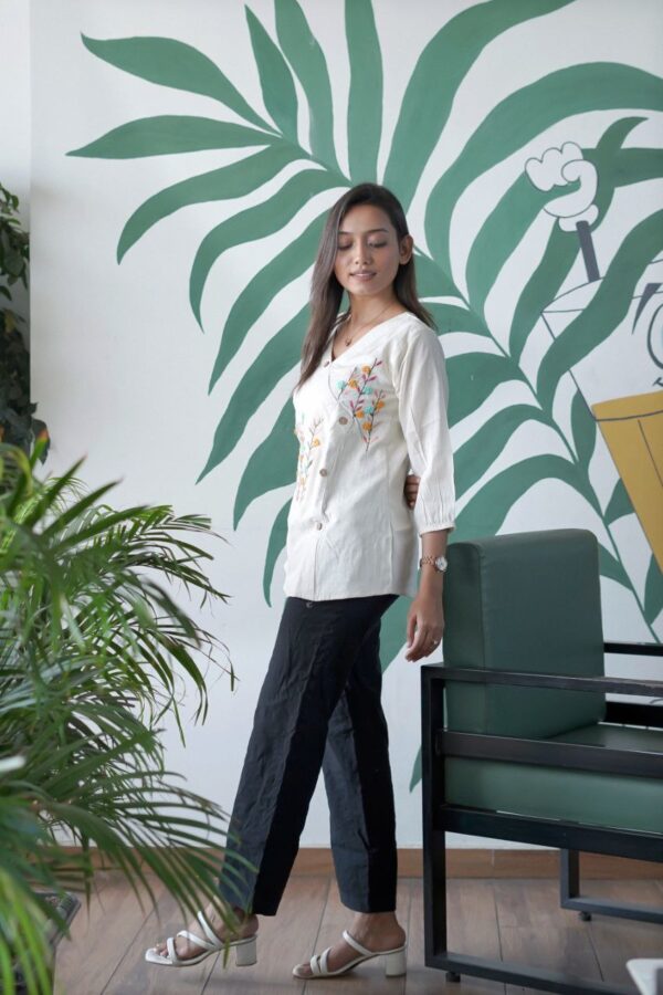 Playful Khadi Cotton Summer Top - Image 2