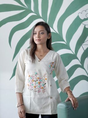 Playful Khadi Cotton Summer Top