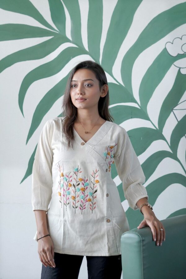 Playful Khadi Cotton Summer Top