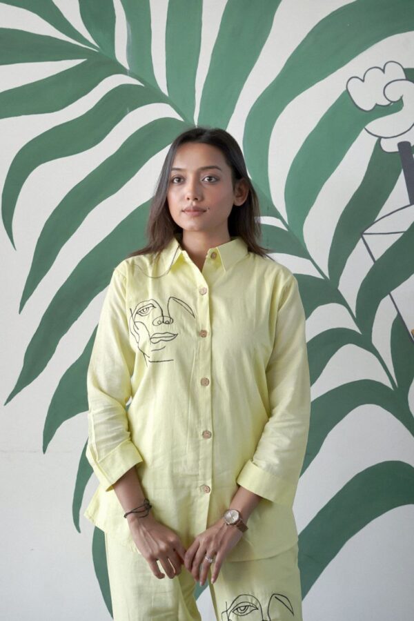 Elegant Handcrafted Khadi Cotton Co Ord Set - Image 3
