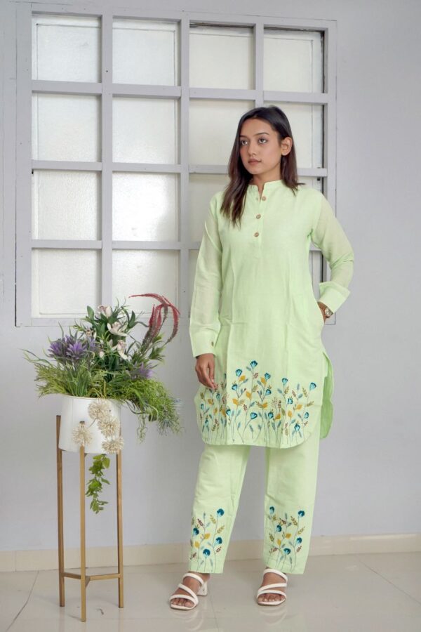 Colorful Pista Green Co-ord Sets