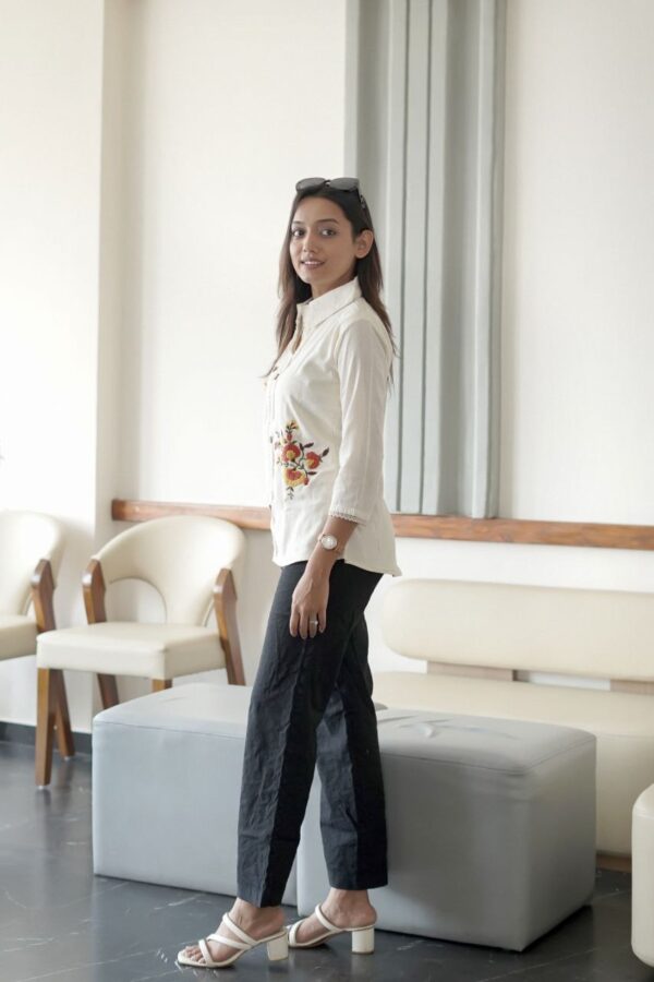 Sunshine Yellow Khadi Cotton Shirt - Image 2