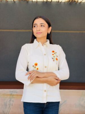 Sunshine Yellow Khadi Cotton Shirt