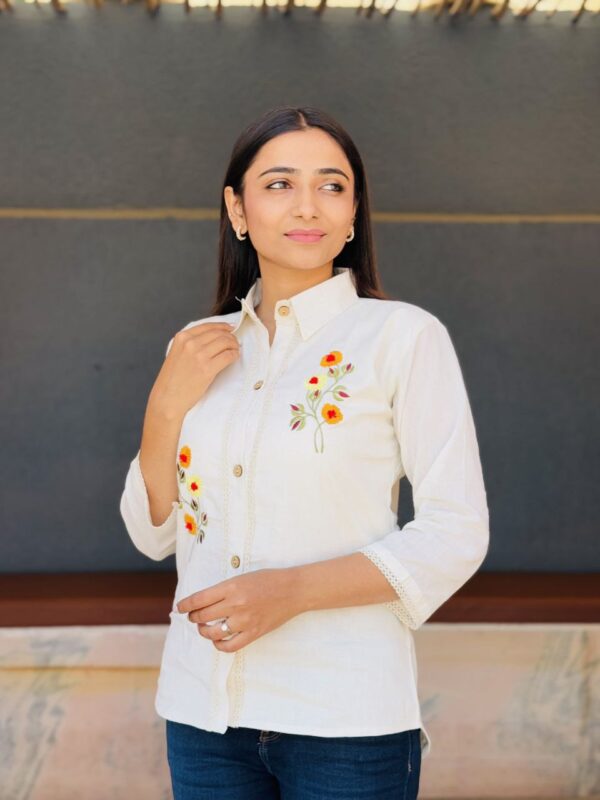 Sunshine Yellow Khadi Cotton Shirt - Image 2