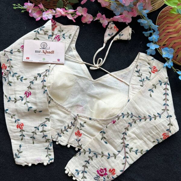 Pure Camric Khadi Cotton Fabric - Image 4