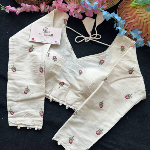 Pure Camric Khadi Cotton Blouse