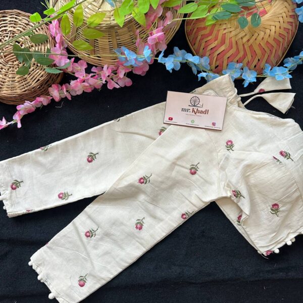 Pure Camric Khadi Cotton Blouse - Image 3