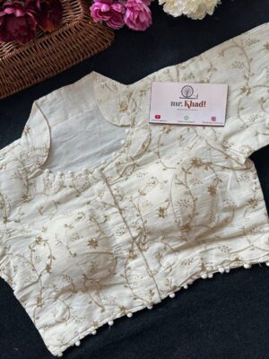 Pure Camric Khadi Cotton Blouse