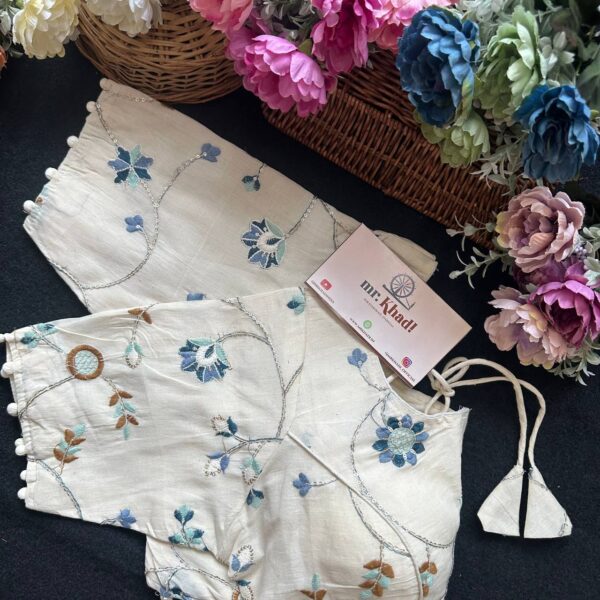 Pure Camric Cotton Diable Blouse - Image 3