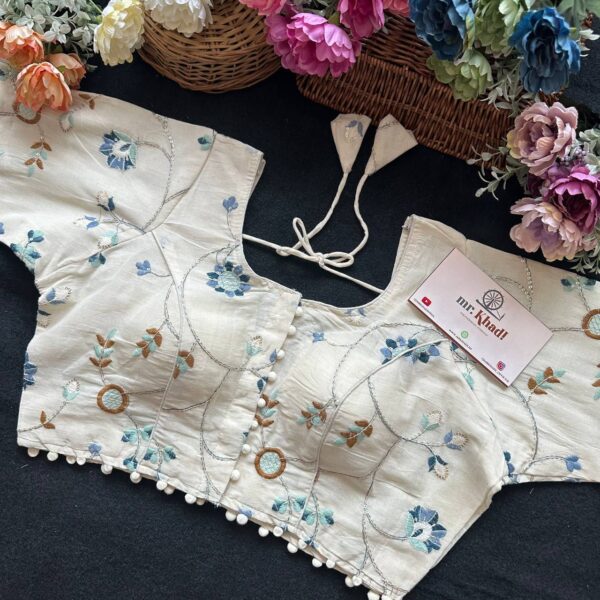 Pure Camric Cotton Diable Blouse - Image 2