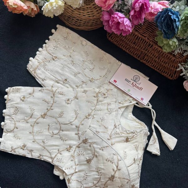 Pure Camric Cotton Diable Blouse - Image 3