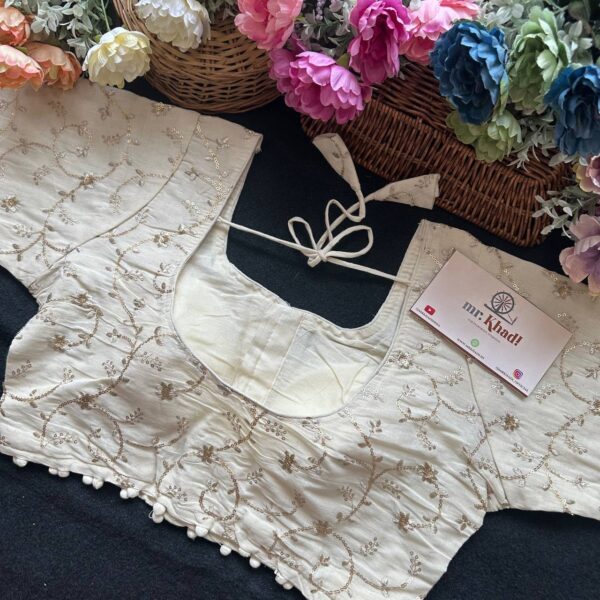 Pure Camric Cotton Diable Blouse - Image 4