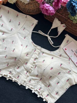 Pure Camric Cotton Diable Blouse