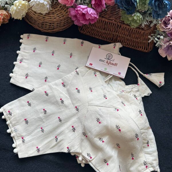 Pure Camric Cotton Diable Blouse - Image 3