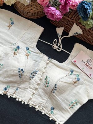Pure Camric Cotton Diable Blouse