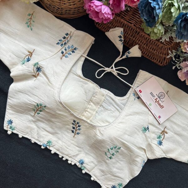 Pure Camric Cotton Diable Blouse - Image 2
