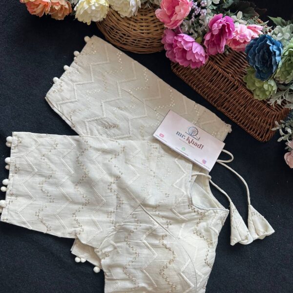 Pure Camric Cotton Diable Blouse - Image 2