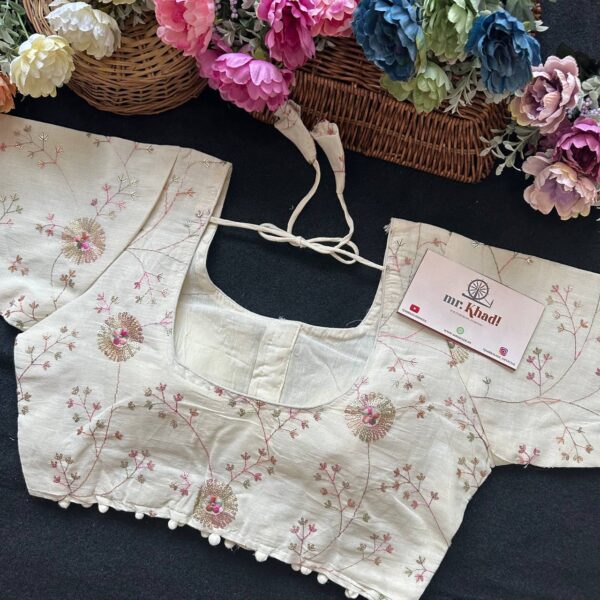 Pure Camric Cotton Diable Blouse - Image 2