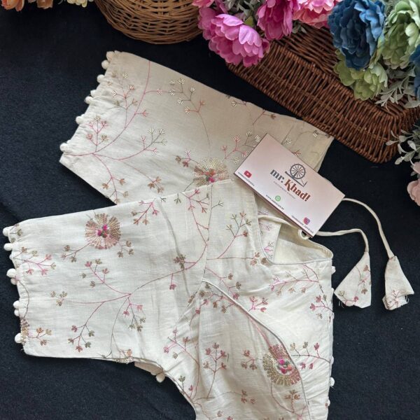 Pure Camric Cotton Diable Blouse - Image 3