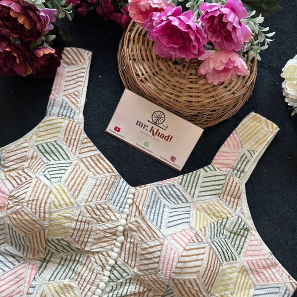 Camric Sleeveless Dyeable Blouse Fabric - Image 2