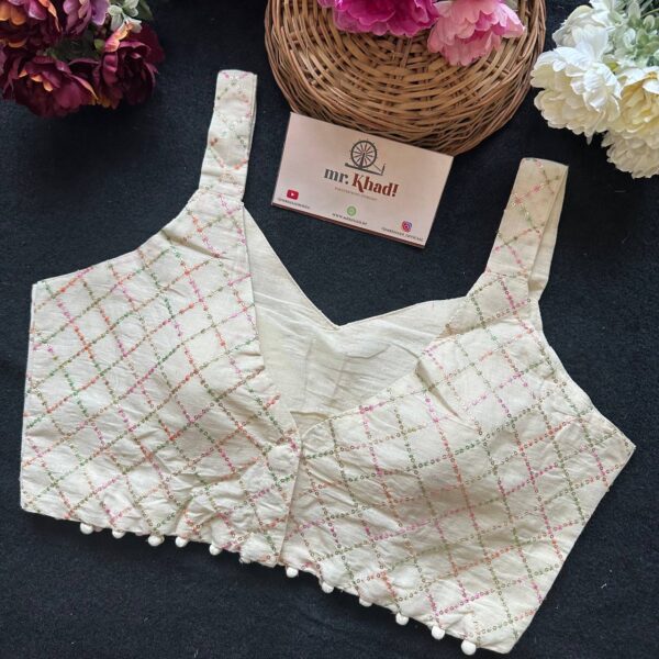 Camric Sleeveless Dyeable Blouse Fabric - Image 3