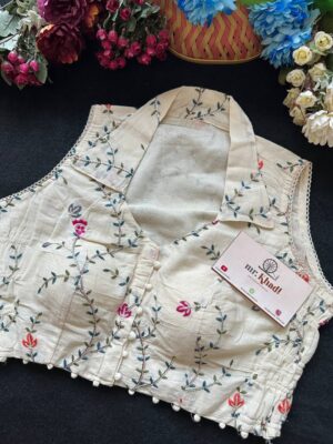 Premium Stretchable Khadi Blouse