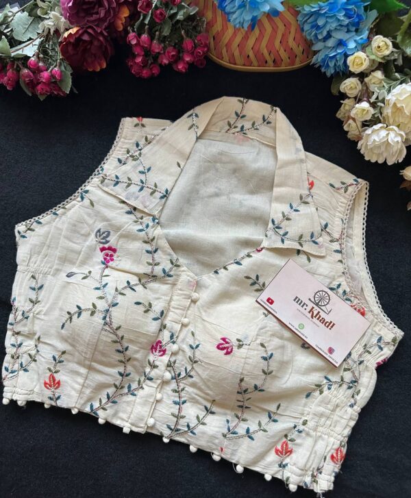Premium Stretchable Khadi Blouse