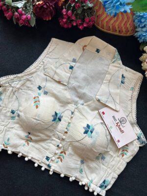 Elegant Khadi Cotton Blouse