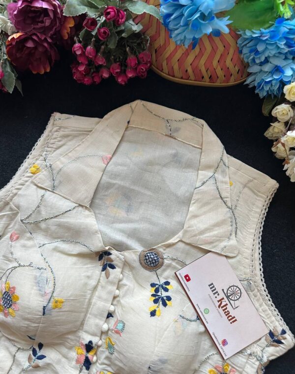 Pure Cotton Stretchable Blouse - Image 4