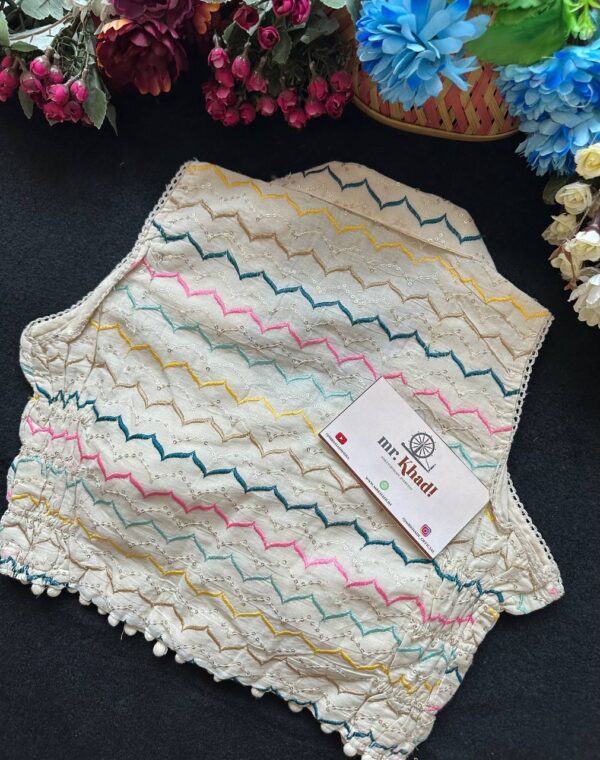 Zig Zag Designer Blouse - Image 3