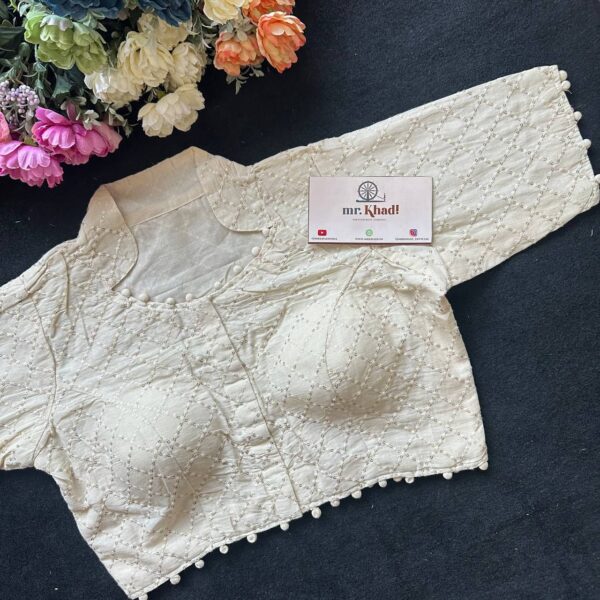 Pure Camric Khadi Cotton Blouse