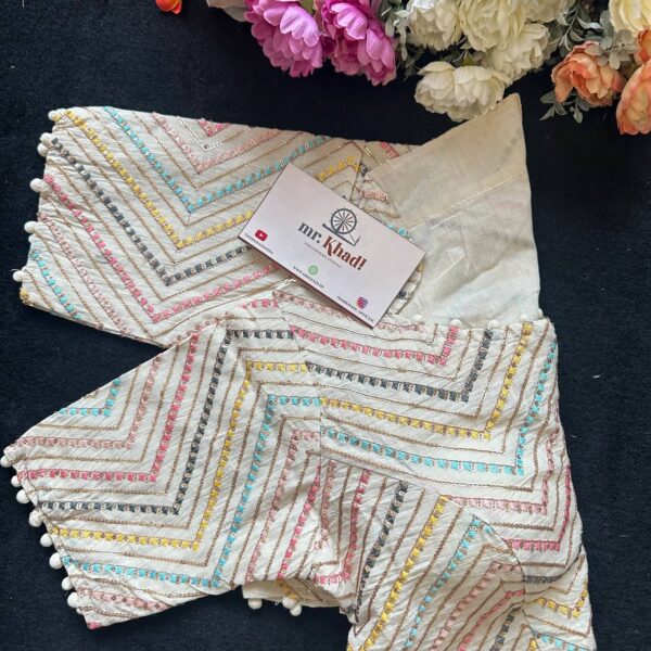 ZigZag Colorful Designer Blouse - Image 3