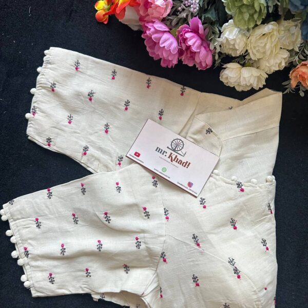 Elegant Pink Designer Blouse - Image 2