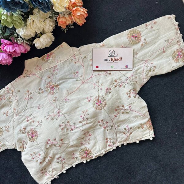 Round Sequenced Designer Blouse - Image 2