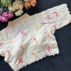 Vibrant Pink & Yellow Work Design Blouse - Image 2