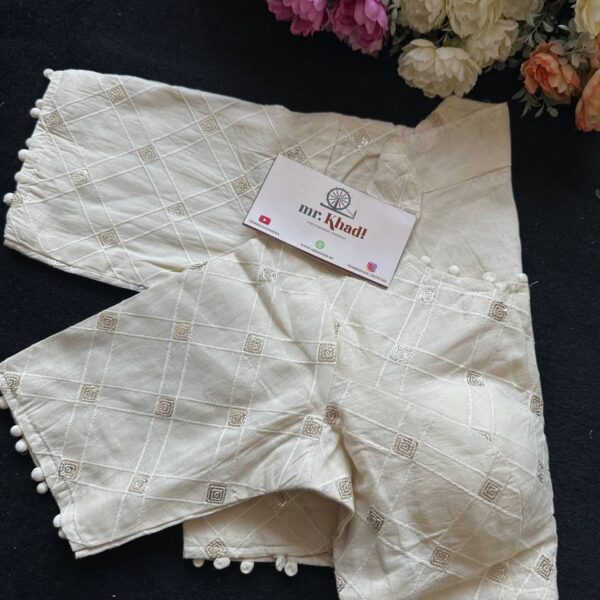 Elegant Sequined Designer Blouse - Image 2