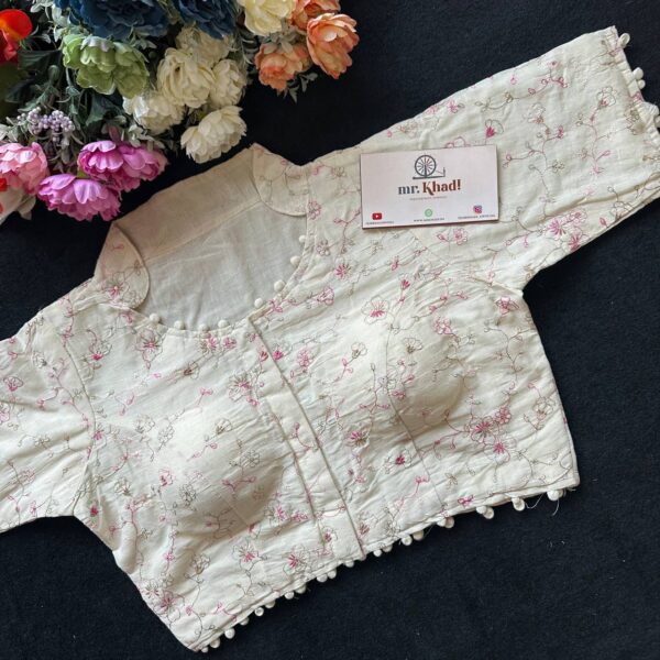 Premium Pure Camric Khadi Cotton Blouse