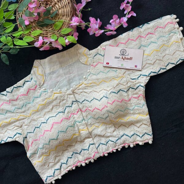 Pure Camric Khadi Cotton Blouse