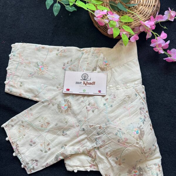 Elegant Round Sequence Designer Blouse - Image 3
