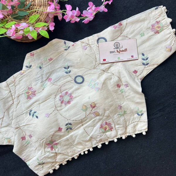 Flower Designer Blouse - Image 2