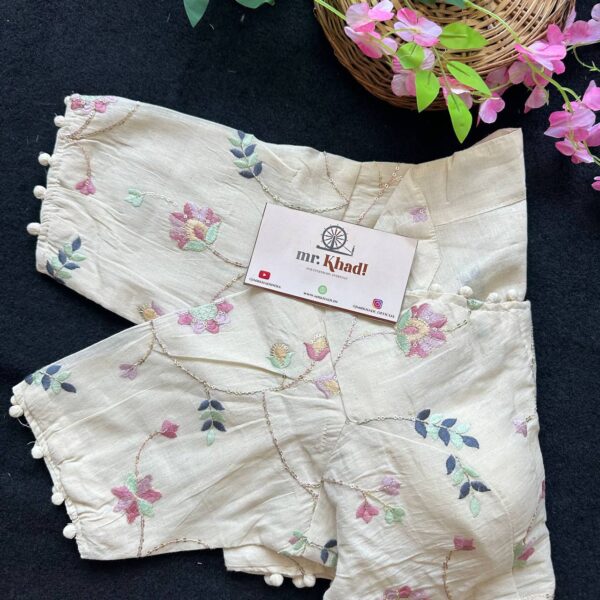 Flower Designer Blouse - Image 3