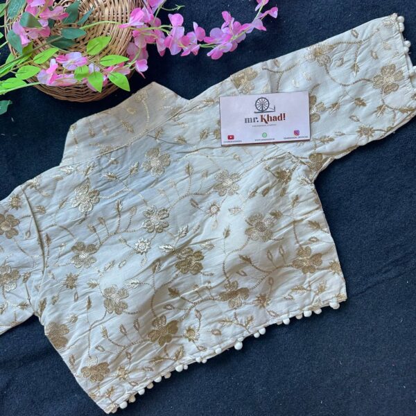 Golden Designer Blouse - Image 2